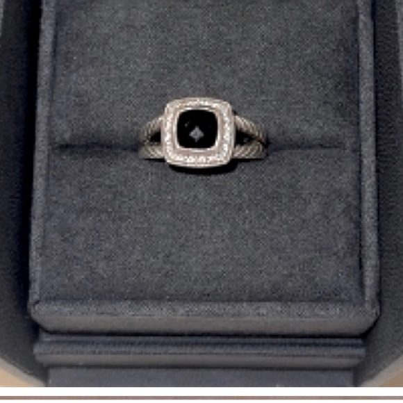 David  Yurman onyx ring 5.5 RARE - Picture 6 of 8